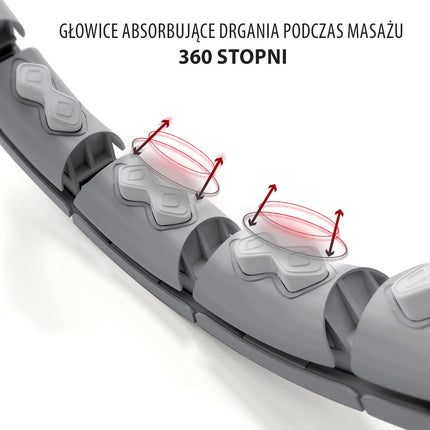 Zátěžová hula hoop obruč s počítadlem, černá