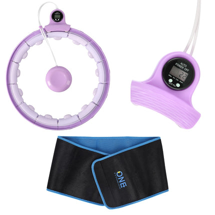 Gewichteter Hula-Hoop-Reifen mit Zähler, Violett