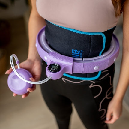 Gewichteter Hula-Hoop-Reifen mit Zähler, Violett