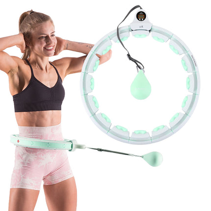 Weighted Hula Hoop with Counter & Waist Support, Plus Size