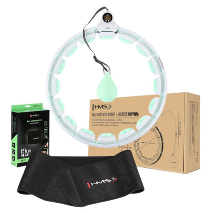 Weighted Hula Hoop with Counter & Waist Support, Plus Size