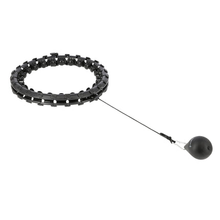 Zátěžová hula hoop obruč s oporou pasu, černá a červená