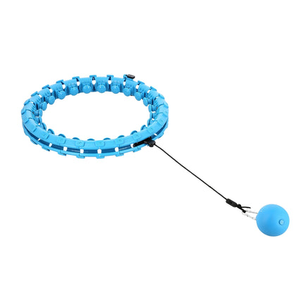 Zátěžová hula hoop obruč s oporou pasu, modrá/červená