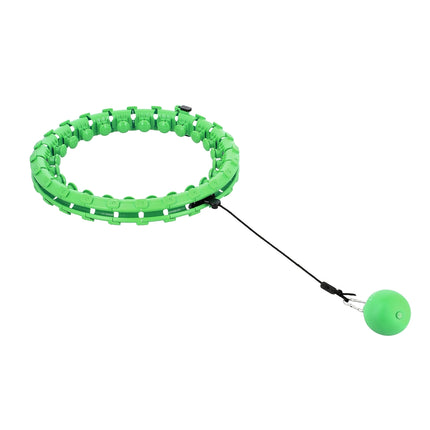 Zátěžová hula hoop obruč s oporou pasu, zelená/červená