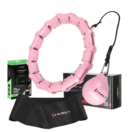 Zátěžová hula hoop obruč s oporou pasu, velikost plus
