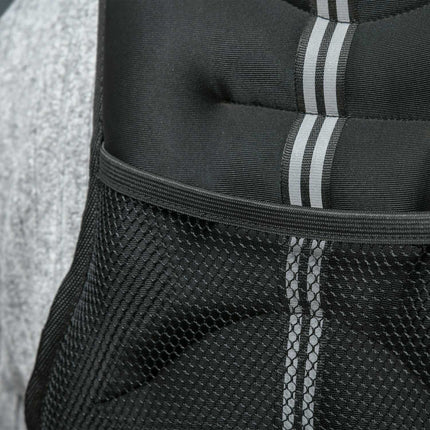 Zátěžová vesta 10 kg nastavitelná silový trénink, černá