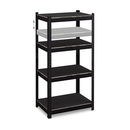 Weight shelf with 4 levels