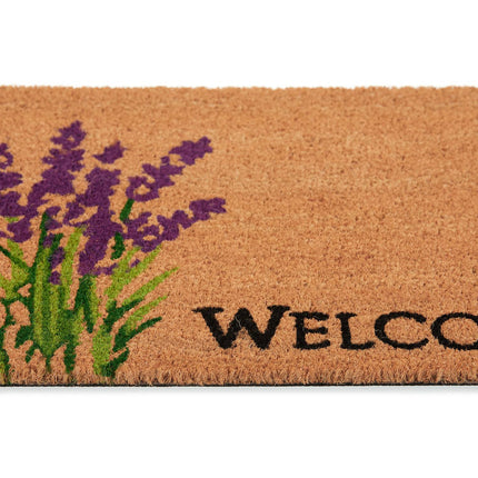 Kokosová rohožka Welcome s levandulí