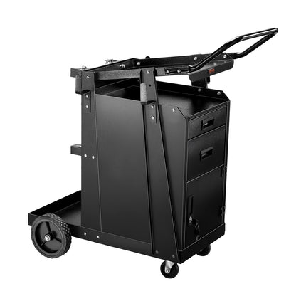 Welding Cart, 2 Drawers, Lockable Cabinet, 350 lb