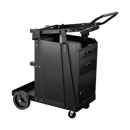 Welding Cart, 2 Drawers, Lockable Cabinet, 350 lb
