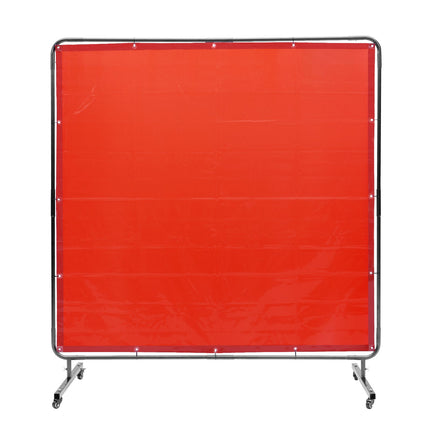 Welding Screen Frame, 1.8 x 1.8 m Flame-Resistant Vinyl – 4 Wheels