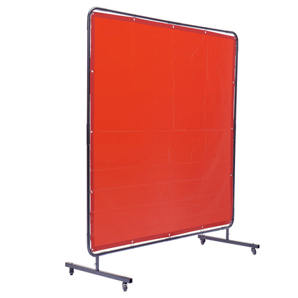 Welding Screen Frame, 1.8 x 1.8 m Flame-Resistant Vinyl – 4 Wheels