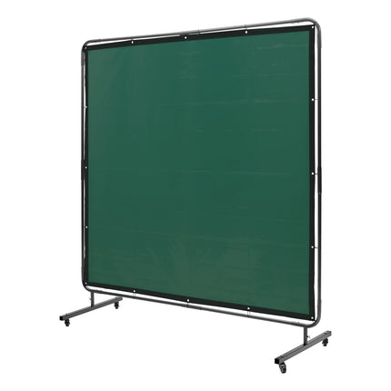 Welding Screen With Frame, 1.8x1.8m, Vinyl, Wheels