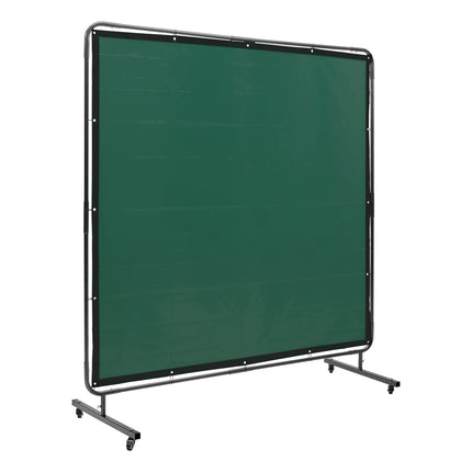 Welding Screen With Frame, 1.8x1.8m, Vinyl, Wheels