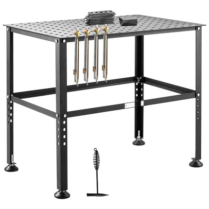 Welding Table 36 x 24 In, 800 Lb, 0.63 In Fixture Holes