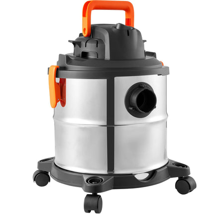 Wet Dry Shop Vacuum, 20L Stainless Steel, 6 Peak HP
