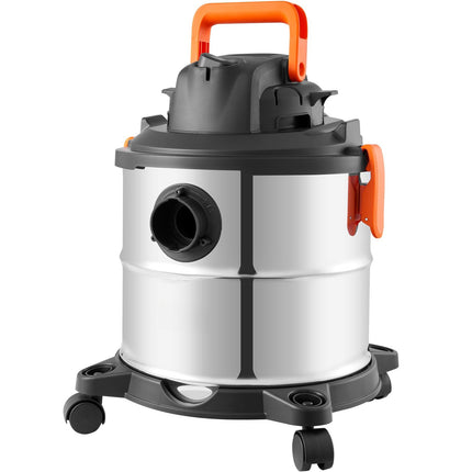 Wet Dry Shop Vacuum, 20L Stainless Steel, 6 Peak HP