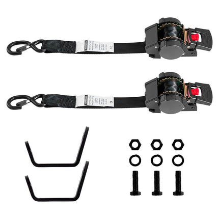 Wheel Chock Tie-Down Kit, S-Hooks, 48 in, 250 kg
