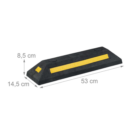 Wheel Chocks, Set of 2 – Durable Rubber, Reflective