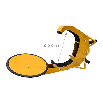 Parkovací botička proti krádeži, ocel, 15", žlutá
