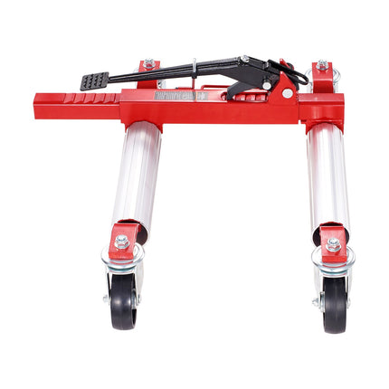 Wheel Dolly 1500 lb, Ratchet Lift, 360-Degree Casters