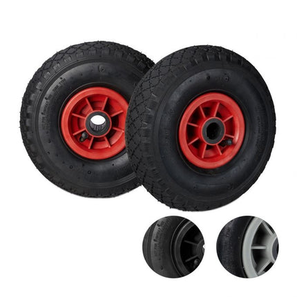 Wheelbarrow wheels PU rubber, 2 pcs.