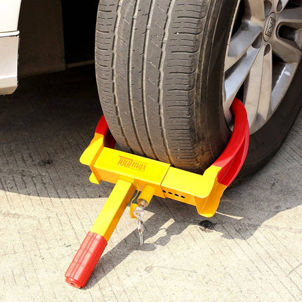 Botička na kolo proti krádeži imobilizér parkovací dráp zámek pneumatiky auto přívěs