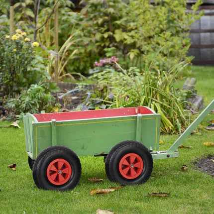 Wiel voor kruiwagen 4.00-6 in zwart/rood