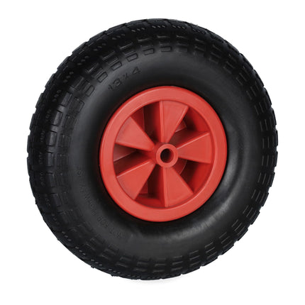 Wiel voor kruiwagen 4.00-6 in zwart/rood