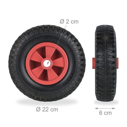Räder für Schubkarre 2.50-4 im 2er-Set