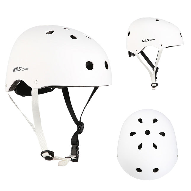 Cyklistická helma, velikost M (55-58cm), bílá