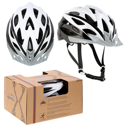 Helma, velikost L, 59-65cm, bílo-černá