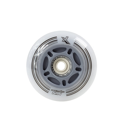 LED kolečka na inline brusle, 82A, 70mm (sada 4 ks), bílá