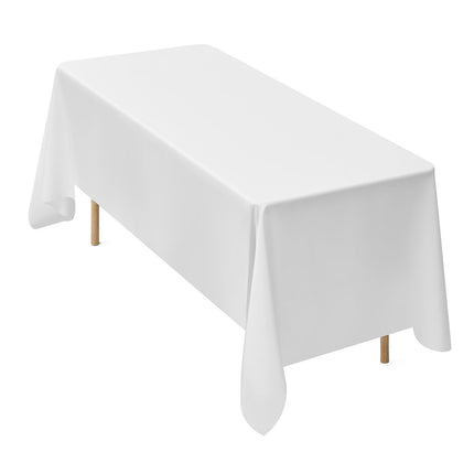 White Rectangle Tablecloths, 10-Pack, 70 x 120 in