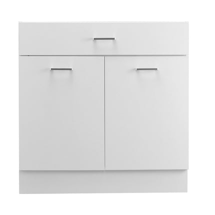 White Shaker Base Cabinet 31 Inch, Drawer, Soft-Close