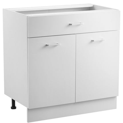 White Shaker Base Cabinet 31 Inch, Drawer, Soft-Close