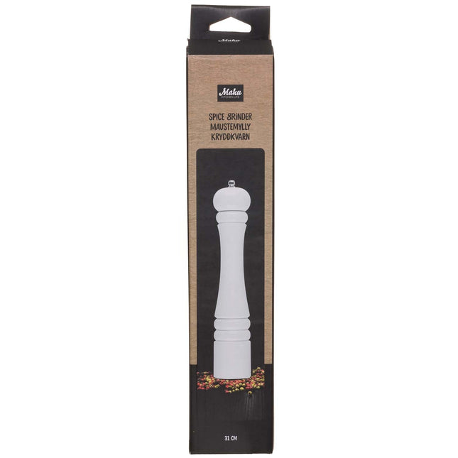 Mlýnek na koření, 32 cm, bílý