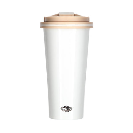 Termohrnek, 18 oz, izolovaný, bílý