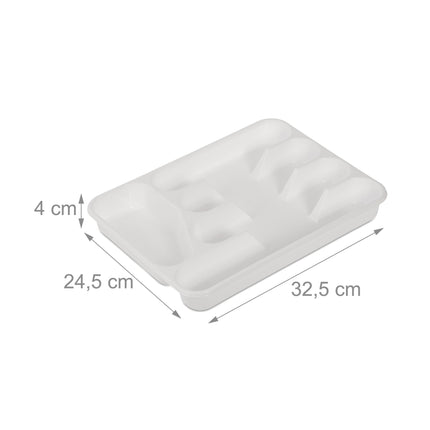 Příborová vložka do zásuvky, sada 2 ks, bílá