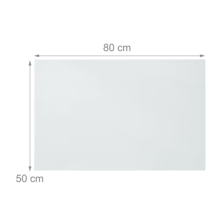 Skleněná magnetická tabule, bílá