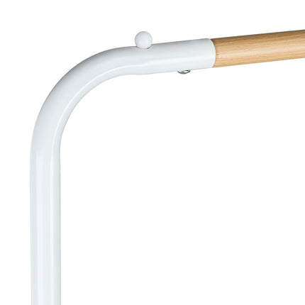 White metal coat hanger