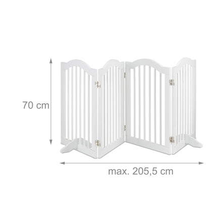 Weißes Sicherheitstor 70 cm