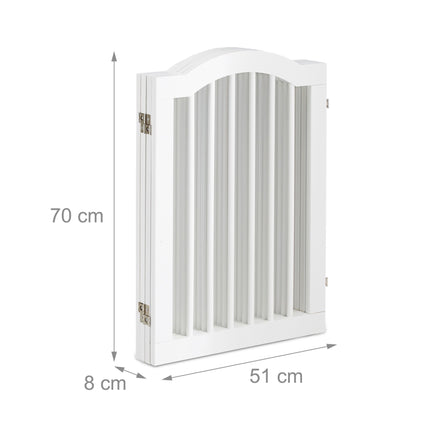 Weißes Sicherheitstor 70 cm