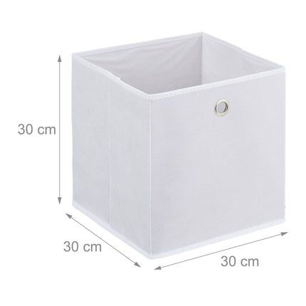 Úložný box, sada 4 ks, bílý