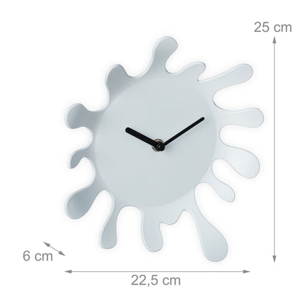 White wall clock Color Blob