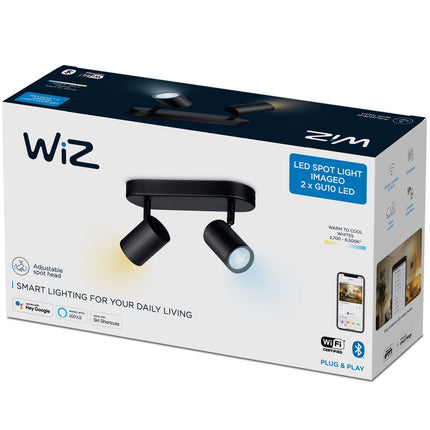WiFi bodové svítidlo Imageo 2x5W, studená-teplá bílá