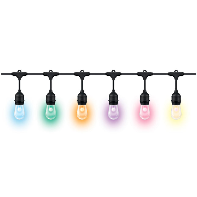WiFi světelný řetěz, 12 světelných zdrojů, 12W, IP65, 14.8m