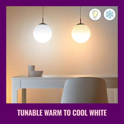 WiFi chytrá LED žárovka E27 60W 806lm teplá-studená bílá, 1 ks