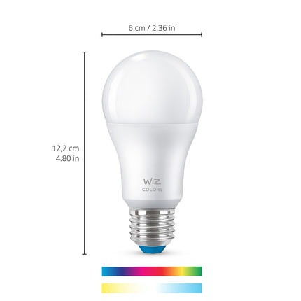 WiFi chytrá LED žárovka E27 60W, barevná + teplá-studená bílá, sada 3 ks