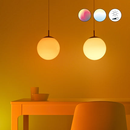 WiFi chytrá LED žárovka E27 60W, barevná + teplá-studená bílá, sada 3 ks